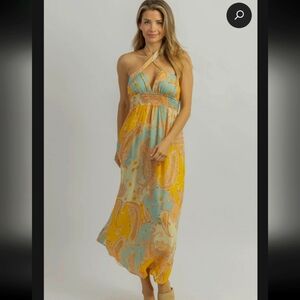 Dress Forum Los Angeles Lemonade Breeze Maxi Dress Size Medium